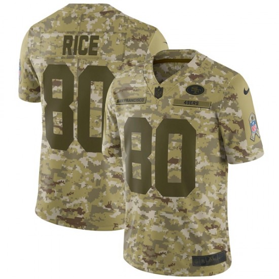San Francisco 49ers RICE 80 Nike Salute to Service NFL Jersey