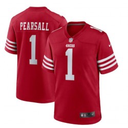 San Francisco 49ers Ricky Pearsall Nike Scarlet 2024 Draft NFL Jersey