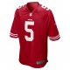 San Francisco 49ers Trey Lance 5 Nike Red 2021 Draft NFL Jersey