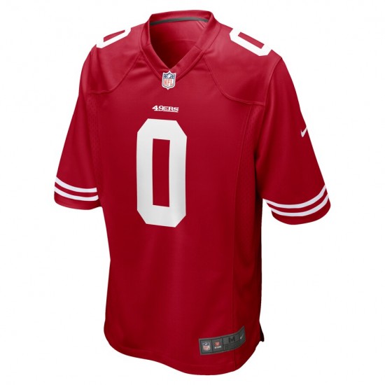 San Francisco 49ers Trey Sermon 0 Nike Red 2021 Draft NFL Jersey