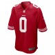San Francisco 49ers Trey Sermon 0 Nike Red 2021 Draft NFL Jersey