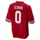 San Francisco 49ers Trey Sermon 0 Nike Red 2021 Draft NFL Jersey