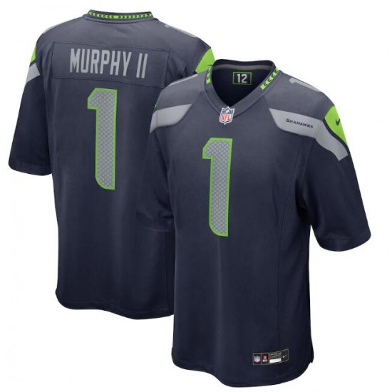 Seattle Seahawks Byron Murphy II Nike College Navy 2024 Draft NFL Jersey