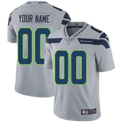 Seattle Seahawks Custom Grey NFL Jersey Seattle Seahawks Custom Grey NFL Jersey