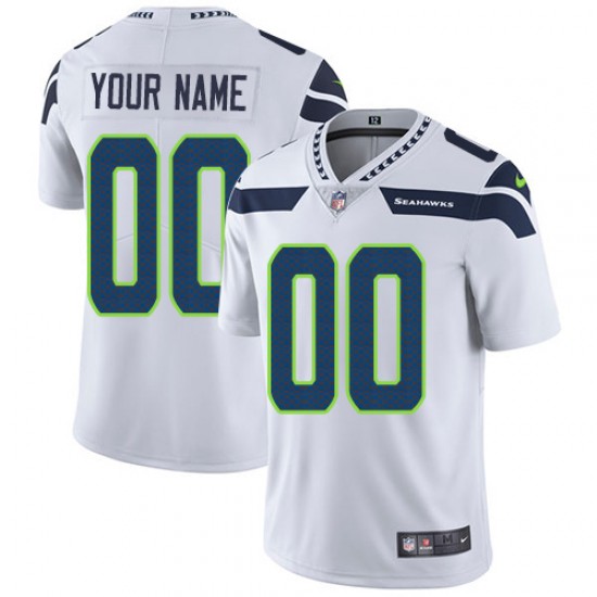 Seattle Seahawks Custom White NFL Jersey