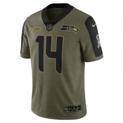 Seattle Seahawks DK Metcalf 14 Nike 2021 Salute to Service NFL Jersey