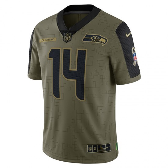 Seattle Seahawks DK Metcalf 14 Nike 2021 Salute to Service NFL Jersey