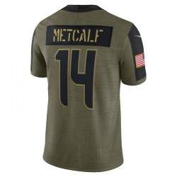 Seattle Seahawks DK Metcalf 14 Nike 2021 Salute to Service NFL Jersey