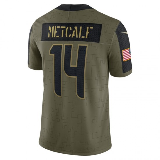 Seattle Seahawks DK Metcalf 14 Nike 2021 Salute to Service NFL Jersey