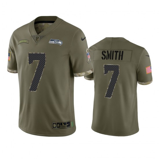 Seattle Seahawks Geno Smith 7 Nike 2022 Salute to Service NFL Jersey