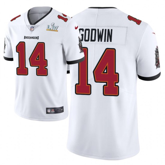 Tampa Bay Buccaneers Chris Godwin 14 Nike White 2021 Super Bowl LV NFL Jersey