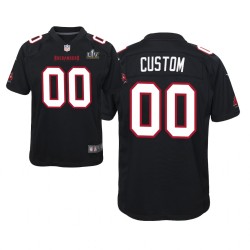 Tampa Bay Buccaneers Custom Nike Black 2021 Super Bowl LV NFL Jersey