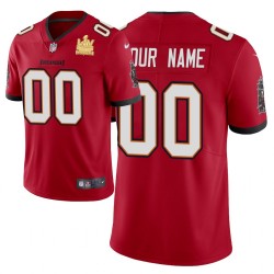 Tampa Bay Buccaneers Custom Nike Red 2021 Super Bowl LV Champions NFL Jersey