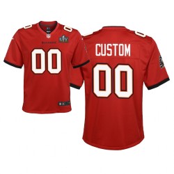 Tampa Bay Buccaneers Custom Nike Red 2021 Super Bowl LV NFL Jersey
