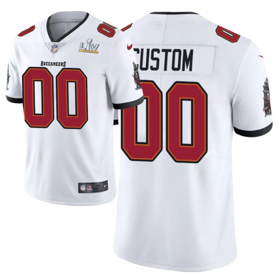 Tampa Bay Buccaneers Custom Nike White 2021 Super Bowl LV NFL Jersey
