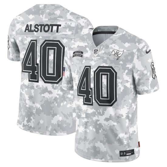Tampa Bay Buccaneers Mike Alstott Nike 2024 Salute to Service NFL Jersey