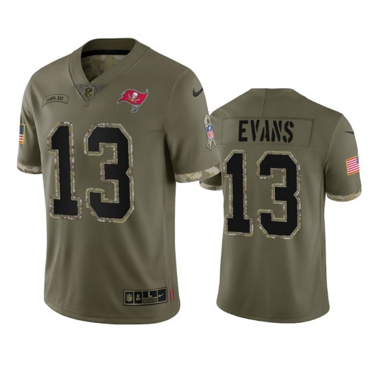 Tampa Bay Buccaneers Mike Evans 13 Nike 2022 Salute to Service NFL Jersey