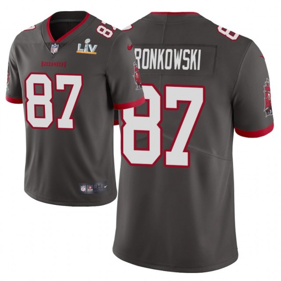 Tampa Bay Buccaneers Rob Gronkowski 87 Nike Brown 2021 Super Bowl LV NFL Jersey