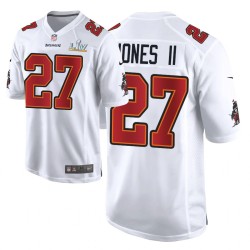 Tampa Bay Buccaneers Ronald Jones II 27 Nike White 2021 Super Bowl LV NFL Jersey