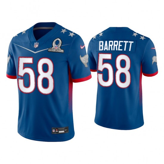Tampa Bay Buccaneers Shaquil Barrett 58 Nike Royal 2022 NFC Pro Bowl NFL Jersey