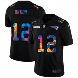 Tampa Bay Buccaneers Tom Brady 12 Nike 2020 Multicolor Black NFL Jersey