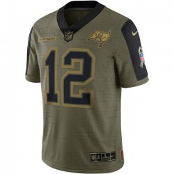 Tampa Bay Buccaneers Tom Brady 12 Nike 2021 Salute to Service NFL Jersey
