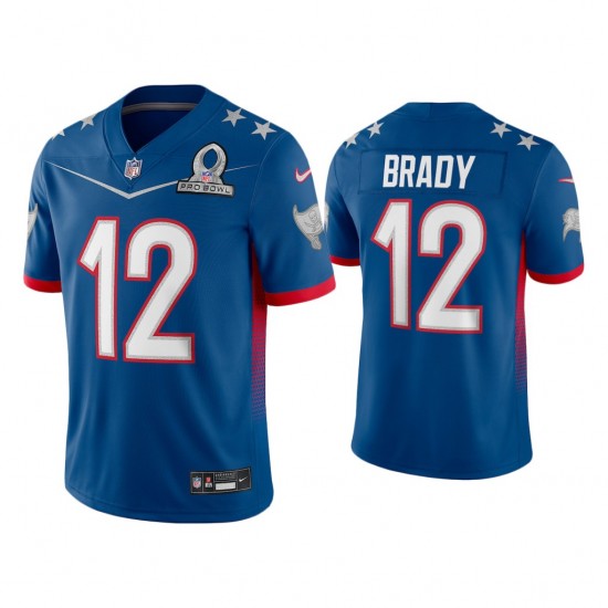 Tampa Bay Buccaneers Tom Brady 12 Nike Royal 2022 NFC Pro Bowl NFL Jersey