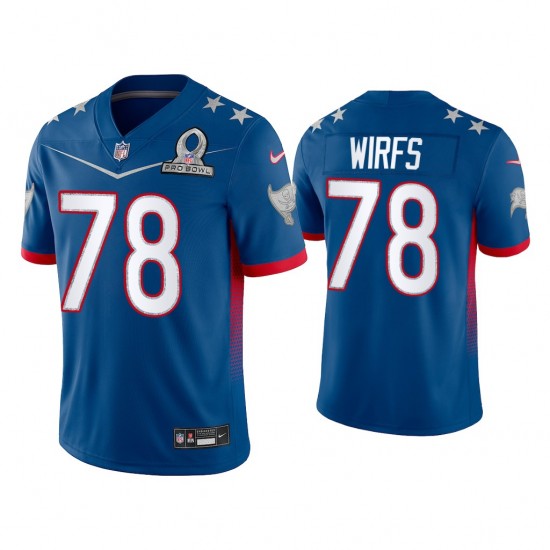Tampa Bay Buccaneers Tristan Wirfs 78 Nike Royal 2022 NFC Pro Bowl NFL Jersey