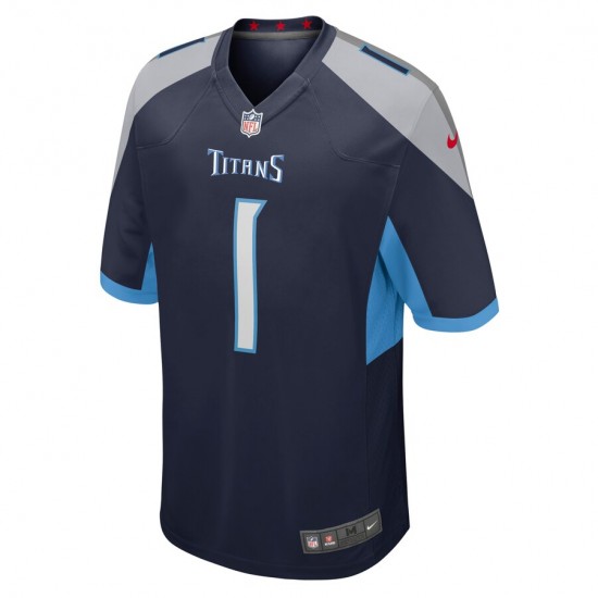 Tennessee Titans Caleb Farley 1 Nike Navy 2021 Draft NFL Jersey