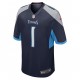 Tennessee Titans Caleb Farley 1 Nike Navy 2021 Draft NFL Jersey