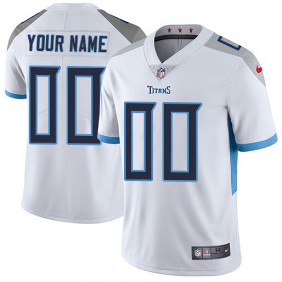 Tennessee Titans Custom White NFL Jersey