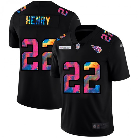 Tennessee Titans Derrick Henry 22 Nike 2020 Multicolor Black NFL Jersey