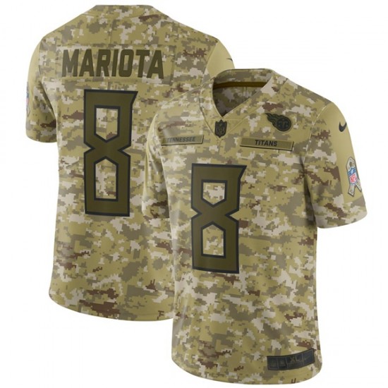 Tennessee Titans MARIOTA 8 Nike Salute to Service NFL Jersey