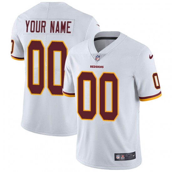 Washington Redskins Custom White NFL Jersey