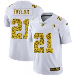 Washington Redskins Sean Taylor 21 Nike Flocked Leopard Print White NFL Jersey