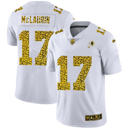 Washington Redskins Terry McLaurin 17 Nike Flocked Leopard Print White NFL Jersey