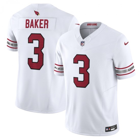 Arizona Cardinals Budda Baker Nike 2023 White Vapor F.U.S.E. Limited NFL Jersey