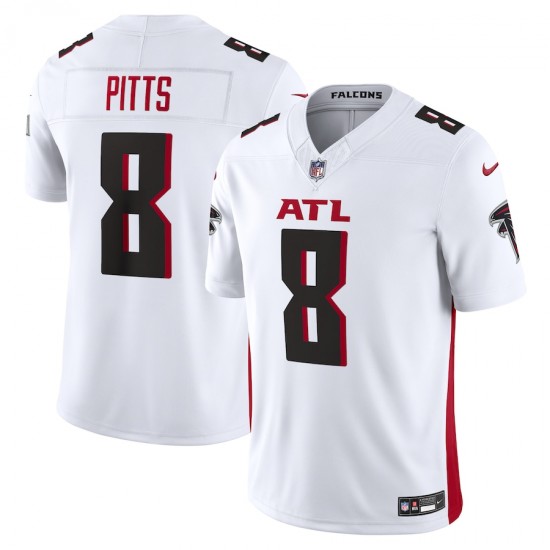 Atlanta Falcons Kyle Pitts Nike 2023 White Vapor F.U.S.E. Limited NFL Jersey