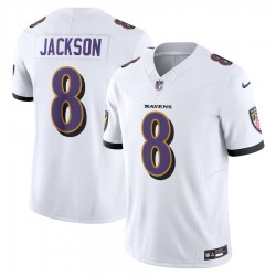 Baltimore Ravens Lamar Jackson Nike 2023 White Vapor F.U.S.E. Limited NFL Jersey Baltimore Ravens Lamar Jackson Nike 2023 White Vapor F.U.S.E. Limited NFL Jersey