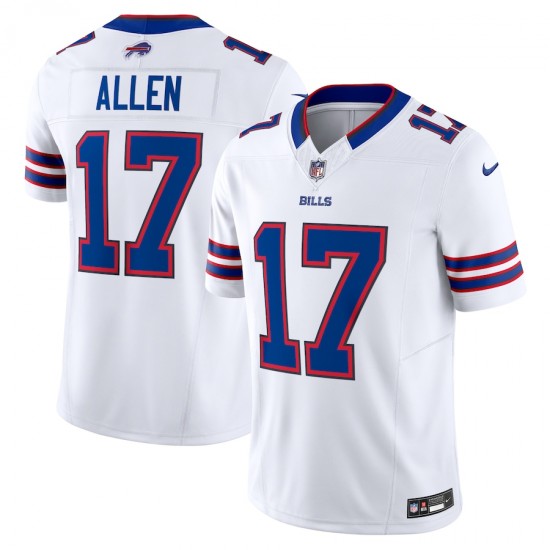 Buffalo Bills Josh Allen Nike 2023 White Vapor F.U.S.E. Limited NFL Jersey