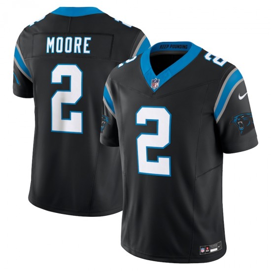 Carolina Panthers D.J. Moore Nike 2023 Black Vapor F.U.S.E. Limited NFL Jersey