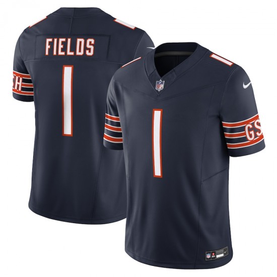 Chicago Bears Justin Fields Nike 2023 Navy Vapor F.U.S.E. Limited NFL Jersey