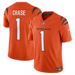 Cincinnati Bengals Ja'Marr Chase Nike 2023 Orange Vapor F.U.S.E. Limited NFL Jersey Cincinnati Bengals Ja'Marr Chase Nike 2023 Orange Vapor F.U.S.E. Limited NFL Jersey