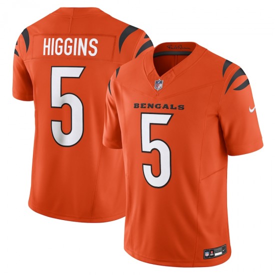 Cincinnati Bengals Tee Higgins Nike 2023 Orange Vapor F.U.S.E. Limited NFL Jersey