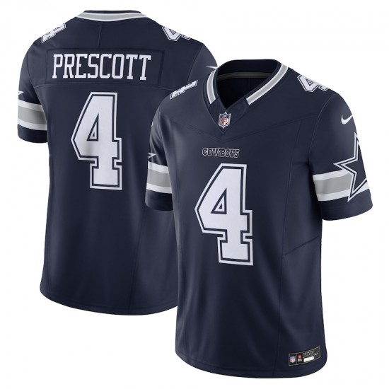 Dallas Cowboys Dak Prescott Nike 2023 Navy Vapor F.U.S.E. Limited NFL Jersey