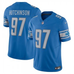 Detroit Lions Aidan Hutchinson Nike 2023 Blue Vapor F.U.S.E. Limited NFL Jersey Detroit Lions Aidan Hutchinson Nike 2023 Blue Vapor F.U.S.E. Limited NFL Jersey