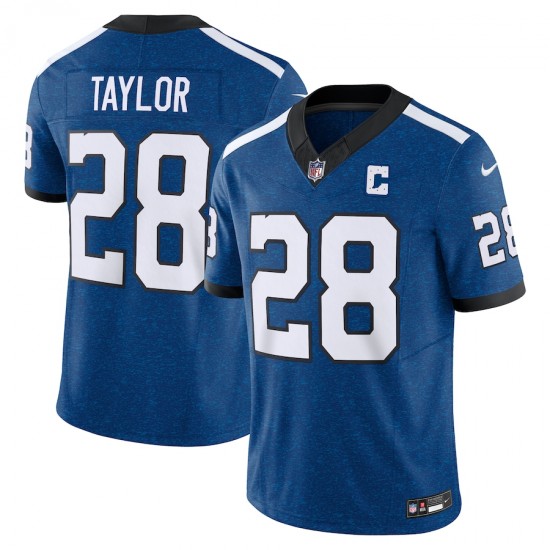 Indianapolis Colts Jonathan Taylor Nike 2023 Royal Indiana Nights Alternate Vapor F.U.S.E. Limited NFL Jersey