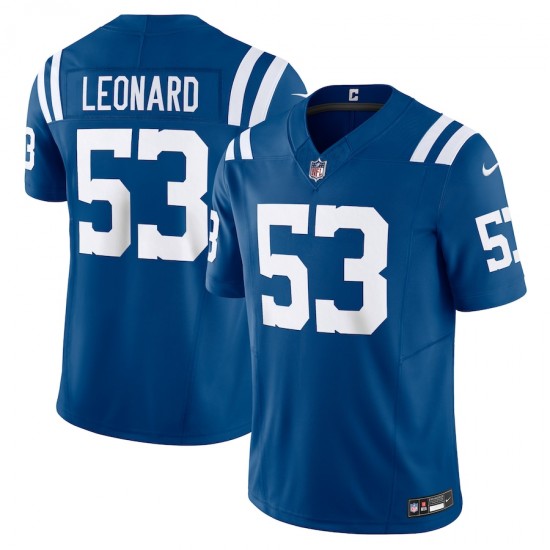 Indianapolis Colts Shaquille Leonard Nike 2023 Royal Vapor F.U.S.E. Limited NFL Jersey