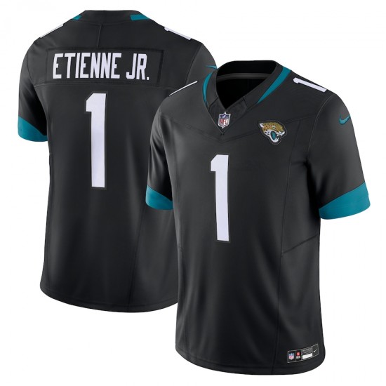 Jacksonville Jaguars Travis Etienne Nike 2023 Black Alternate Vapor F.U.S.E. Limited NFL Jersey