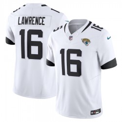 Jacksonville Jaguars Trevor Lawrence Nike 2023 White Vapor F.U.S.E. Limited NFL Jersey